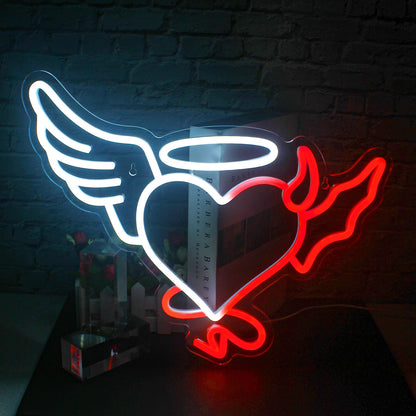 Heart 5V Mini USB LED Neon Sign - Budget Friendly