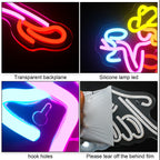 Värikäs naisen siluetti – LED-neonkyltti (5 V USB)