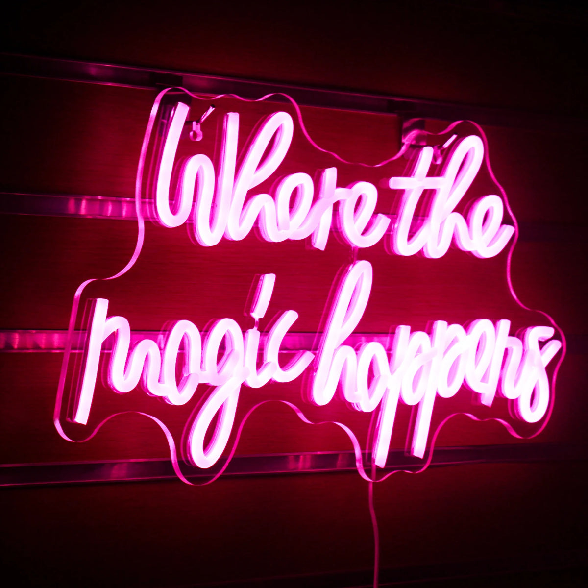 Where The Magic Happens – LED-neonkyltti (5 V USB)