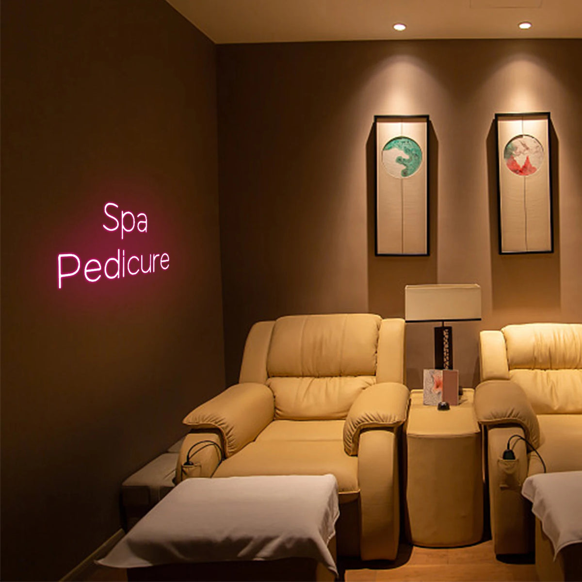 Spa Pedicure – LED-neonvalomainos (5 V USB)