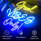 Good Vibes Only – LED-neonkyltti (5 V USB)