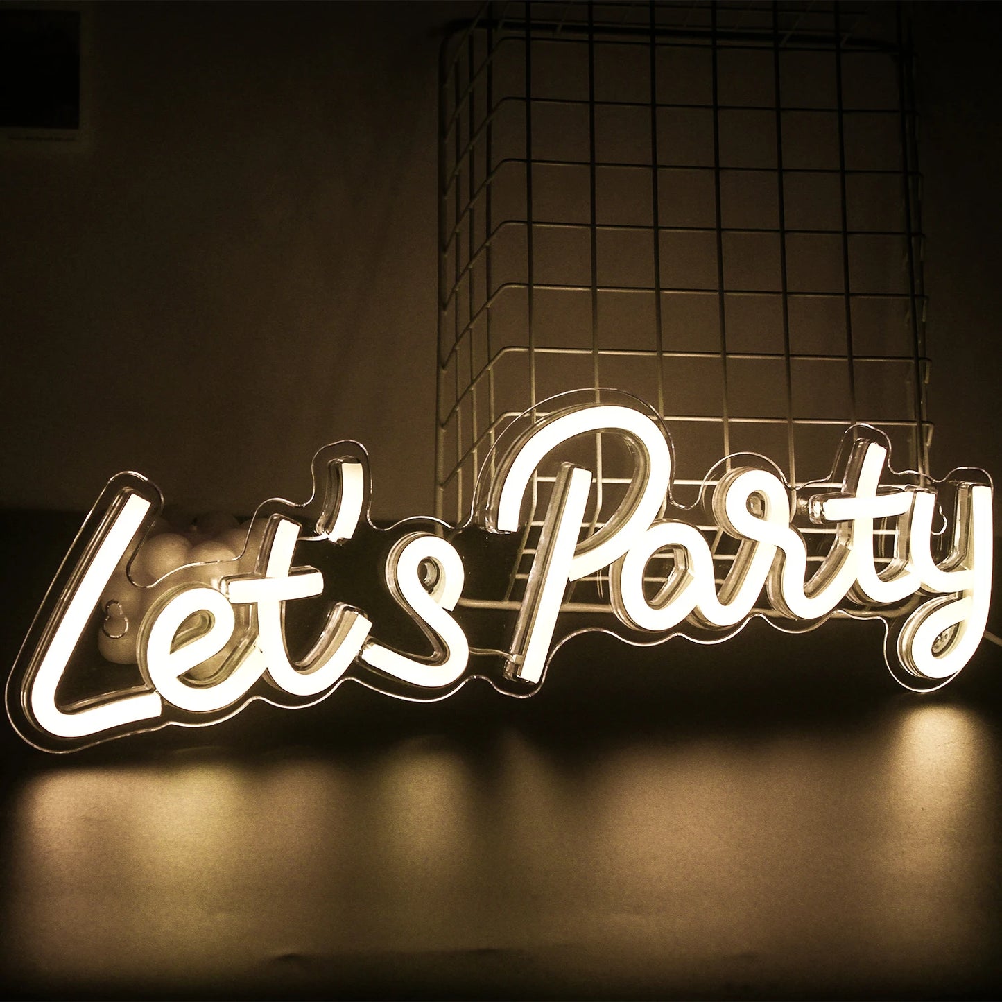 Lets Party 5V Mini USB LED Neon Sign - Budget Friendly