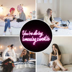 You're Doing Amazing Sweetie – LED-neonskylt (5 V USB)