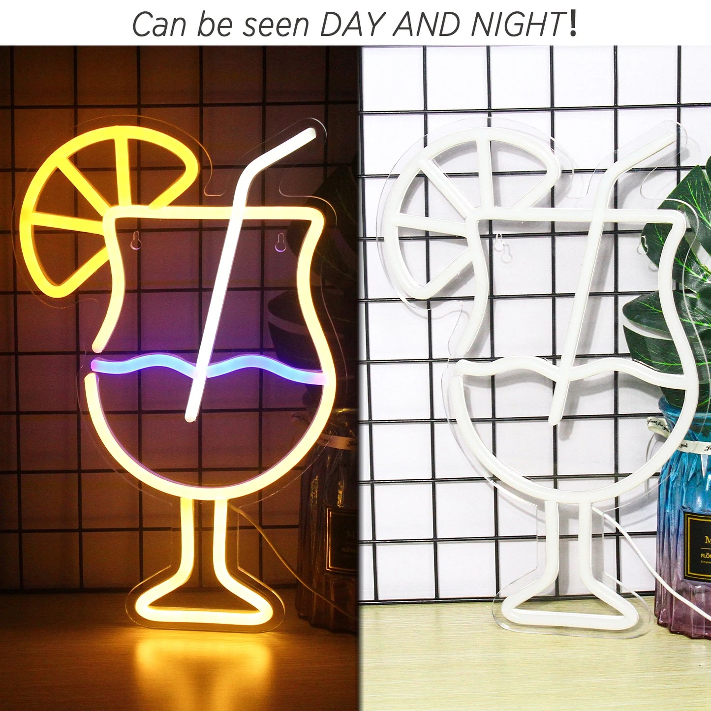 Drink Cup 5V Mini USB LED Neon Sign - Budget Friendly