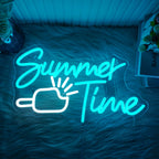 Summer Time – Jäätelö – LED-neonkyltti (5 V USB)
