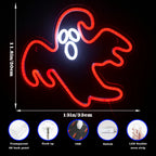 Halloween-aihe – LED-neonkyltti (5 V USB)