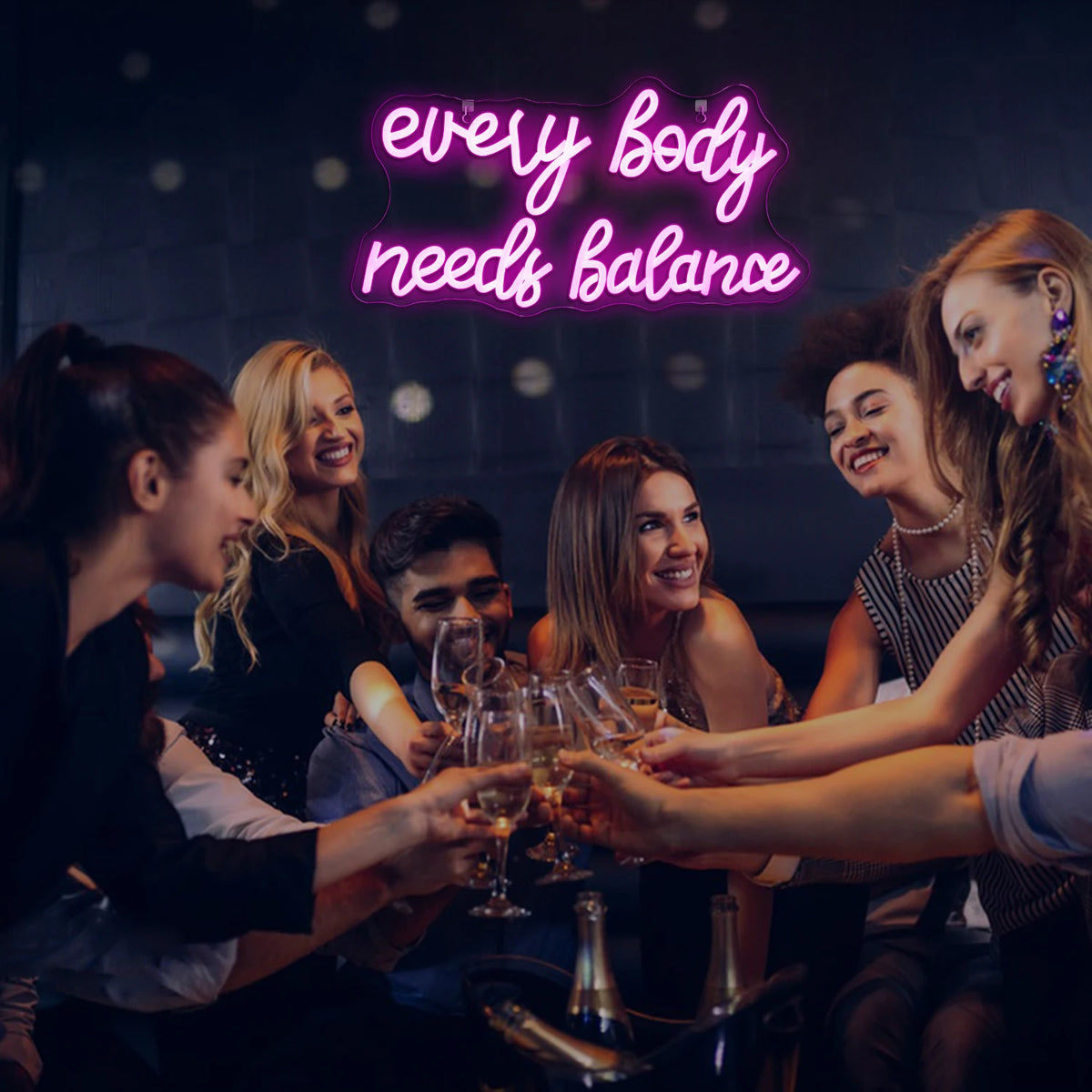 Every Body Needs Balance – LED-neonkyltti (5 V USB)