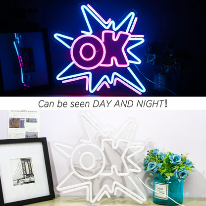 Ok 5V Mini USB LED Neon Sign - Budget Friendly