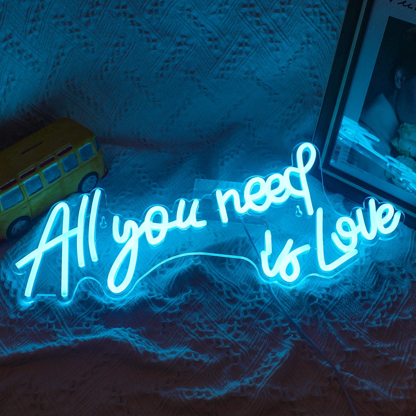 All Your Need Is Love 5V Mini USB  LED Neon Sign - Budget-Friendly