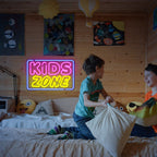 KIDS ZONE – Suorakaidekehys – LED-neonkyltti (5 V USB)