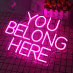 You Belong Here – LED-neonkyltti (5 V USB)