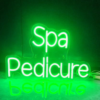 Spa Pedicure 5V Mini USB LED Neon Sign - Budget Friendly