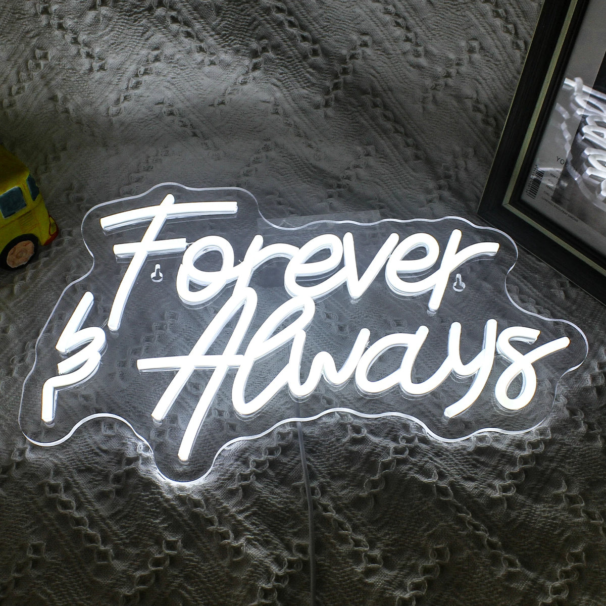 Forever & Always – LED-neonkyltti (5 V USB)