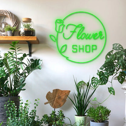 Flower Shop 5V Mini USB LED Neon Sign - Budget Friendly