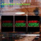 Restaurant OPEN – LED-neonvalomainos (5 V USB)