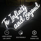 To Infinity and Beyond – LED-neonkyltti (5 V USB)
