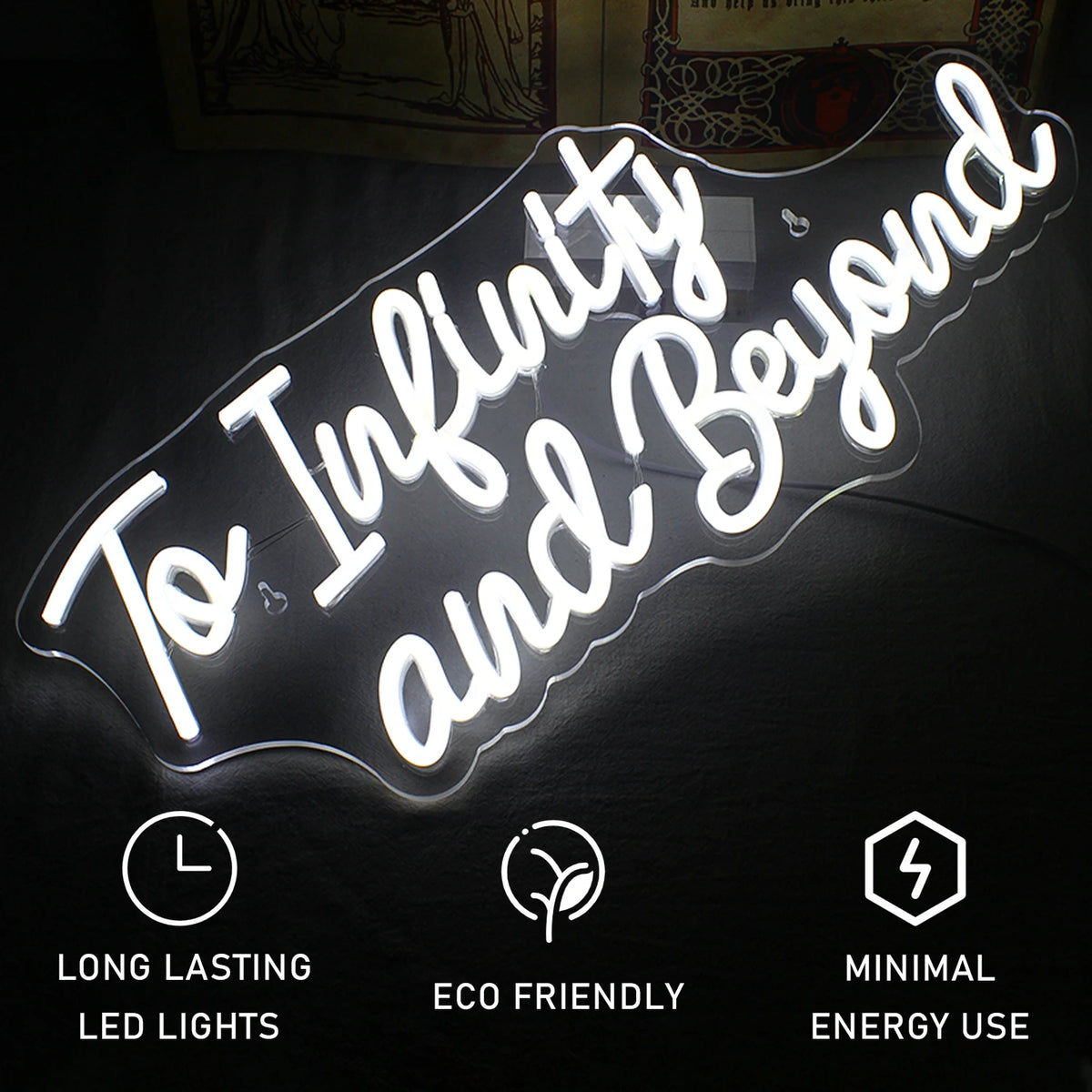 To Infinity and Beyond – LED-neonkyltti (5 V USB)