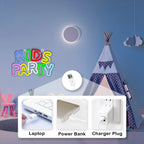 Kids Party – LED-neonkyltti (5 V USB)