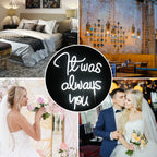 It Was Always You – LED-neonskylt (5 V USB)