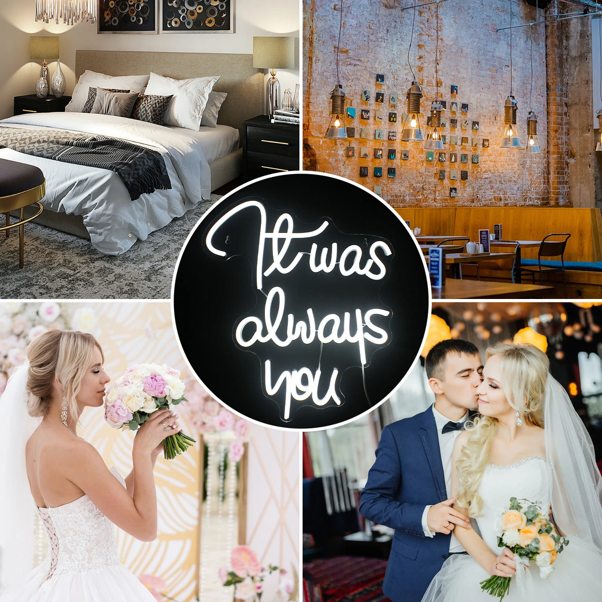 It Was Always You – LED-neonskylt (5 V USB)