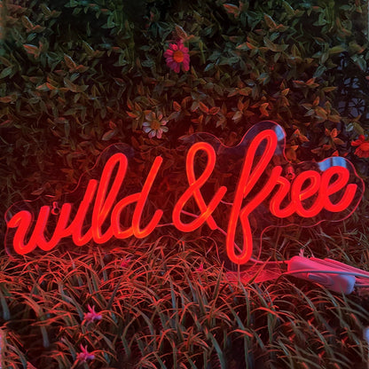 Wild &Free 5V Mini USB LED Neon Sign - Budget Friendly