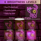 Kissa – LED-neonkyltti (5 V USB)