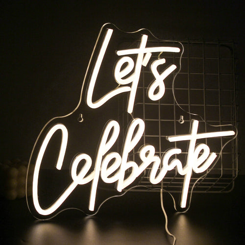 Let's Celebrate – LED-neonkyltti (5 V USB)