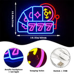Luck 777 5V USB LED Neon Sign - Budget Friendly