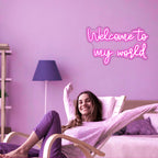 Welcome to my world 5V USB LED Neon Sign - Budget Friendly