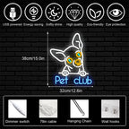 Pet Club 5V USB LED Neon Sign - Budget Friendly