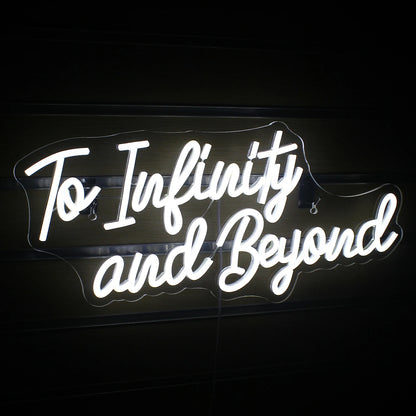 To Infinity and Beyond 5V Mini USB LED Neon Sign - Budget Friendly