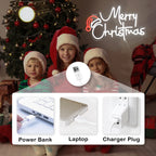 Merry Christmas – Tomteluva – LED-neonskylt (5 V USB)