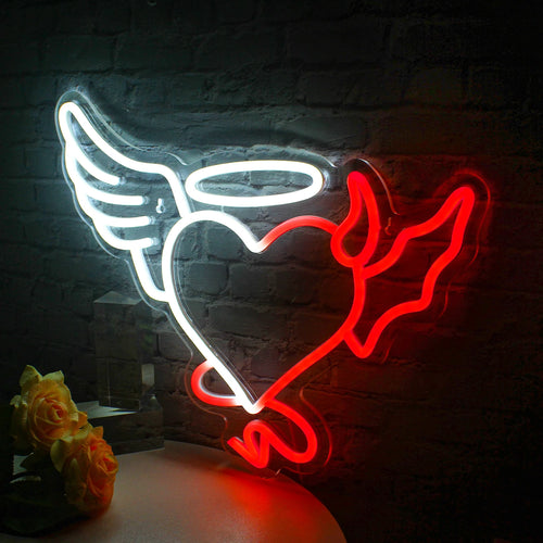 Hjärta – LED-neonskylt (5 V USB)