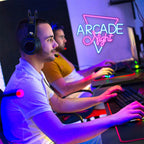 Arcade Night – Kolmiokehys – LED-neonkyltti (5 V USB)