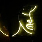 Kasvot – LED-neonkyltti (5 V USB)