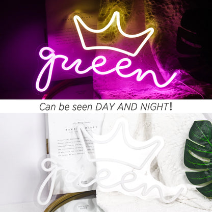 Queen 5V Mini USB LED Neon Sign - Budget Friendly