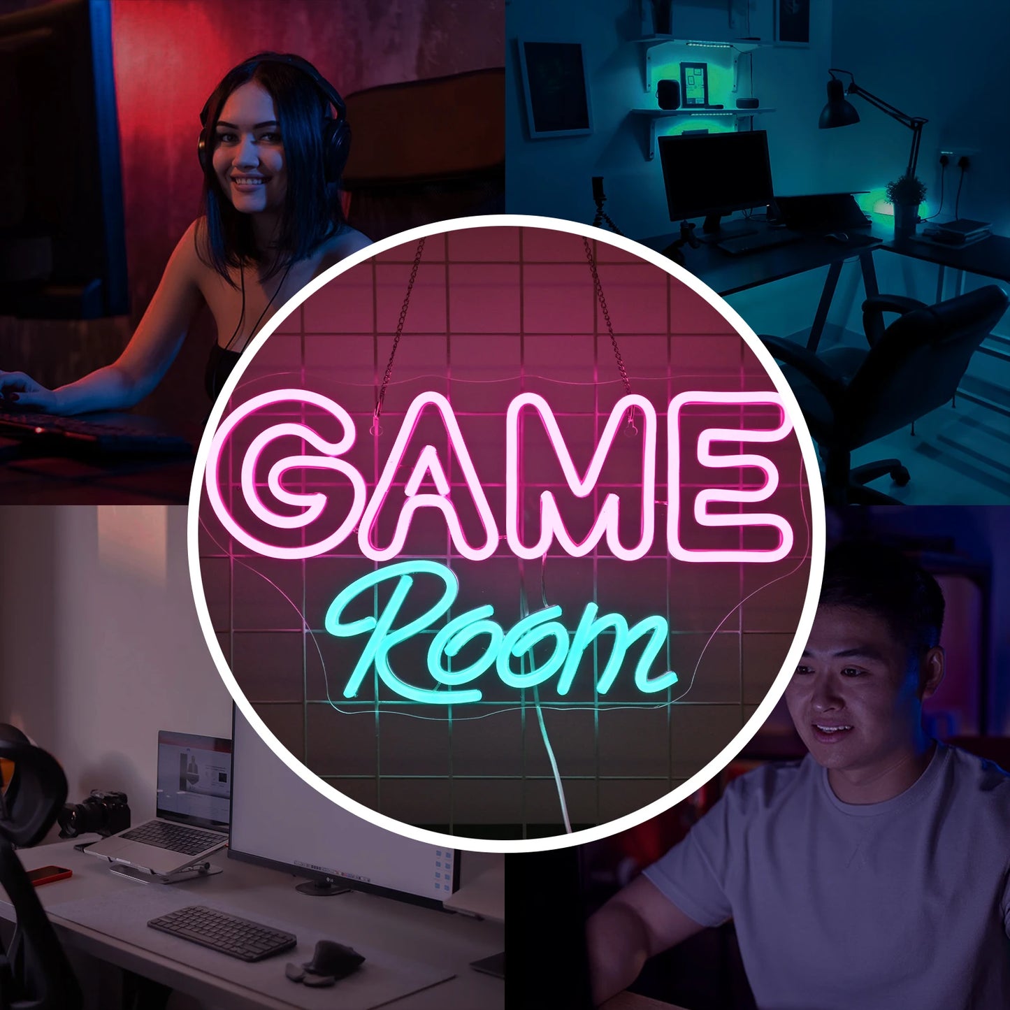 Game Room 5V Mini USB LED Neon Sign - Budget Friendly