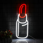 Huulipuna – LED-neonkyltti (5 V USB)