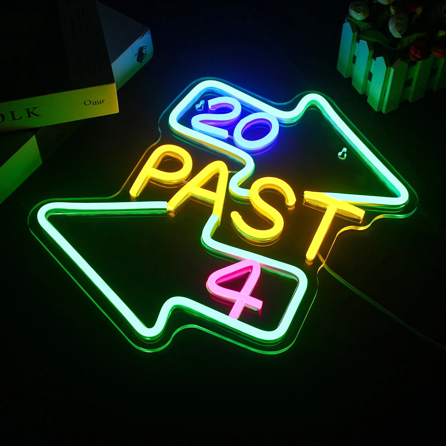 20 past 4 5V Mini USB  LED Neon Sign - Budget Friendly