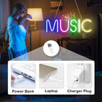 Music – LED-neonkyltti (5 V USB)