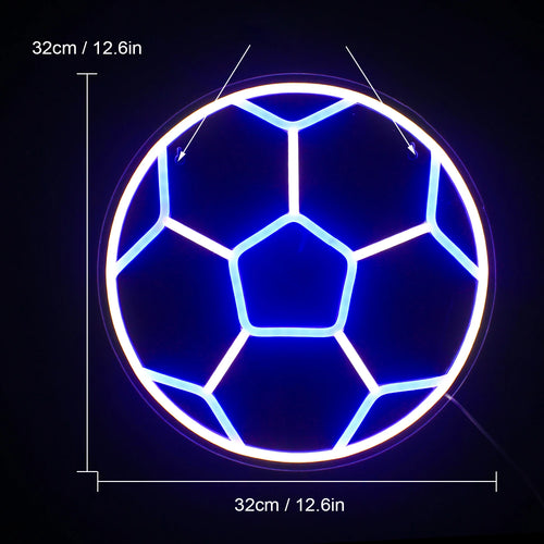 Jalkapallo – LED-neonkyltti (5 V USB)