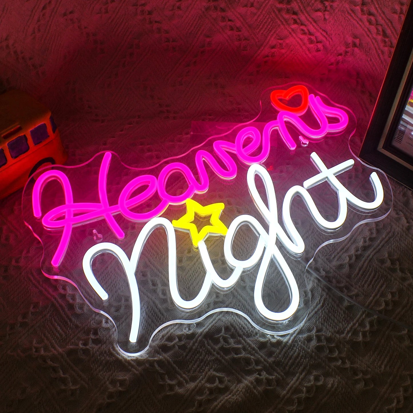 Heavens Night 5V Mini USB LED Neon Sign - Budget Friendly