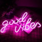 Good Vibes – LED-neonkyltti (5 V USB)