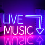 Musiikkiaiheiset valmismallit – LED-neonkyltti (5 V USB)