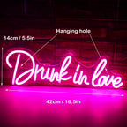 Drunk In Love – LED-neonkyltti (5 V USB)