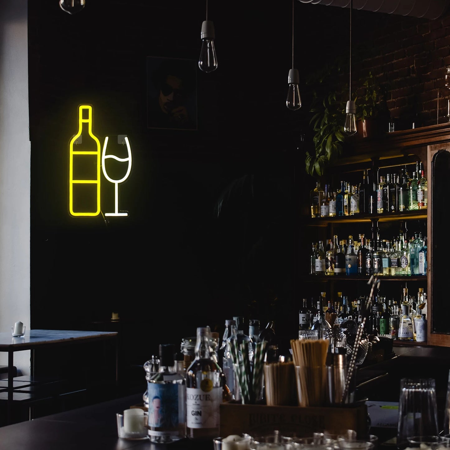 Champagne BAR 5V USB LED Neon Kyltti - Edullinen