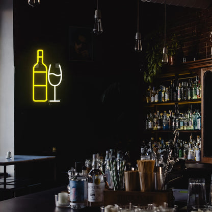 Champagne BAR 5V USB LED Neon Kyltti - Edullinen