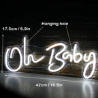 Oh Baby 5V USB LED Neon Sign - Budget Friendly