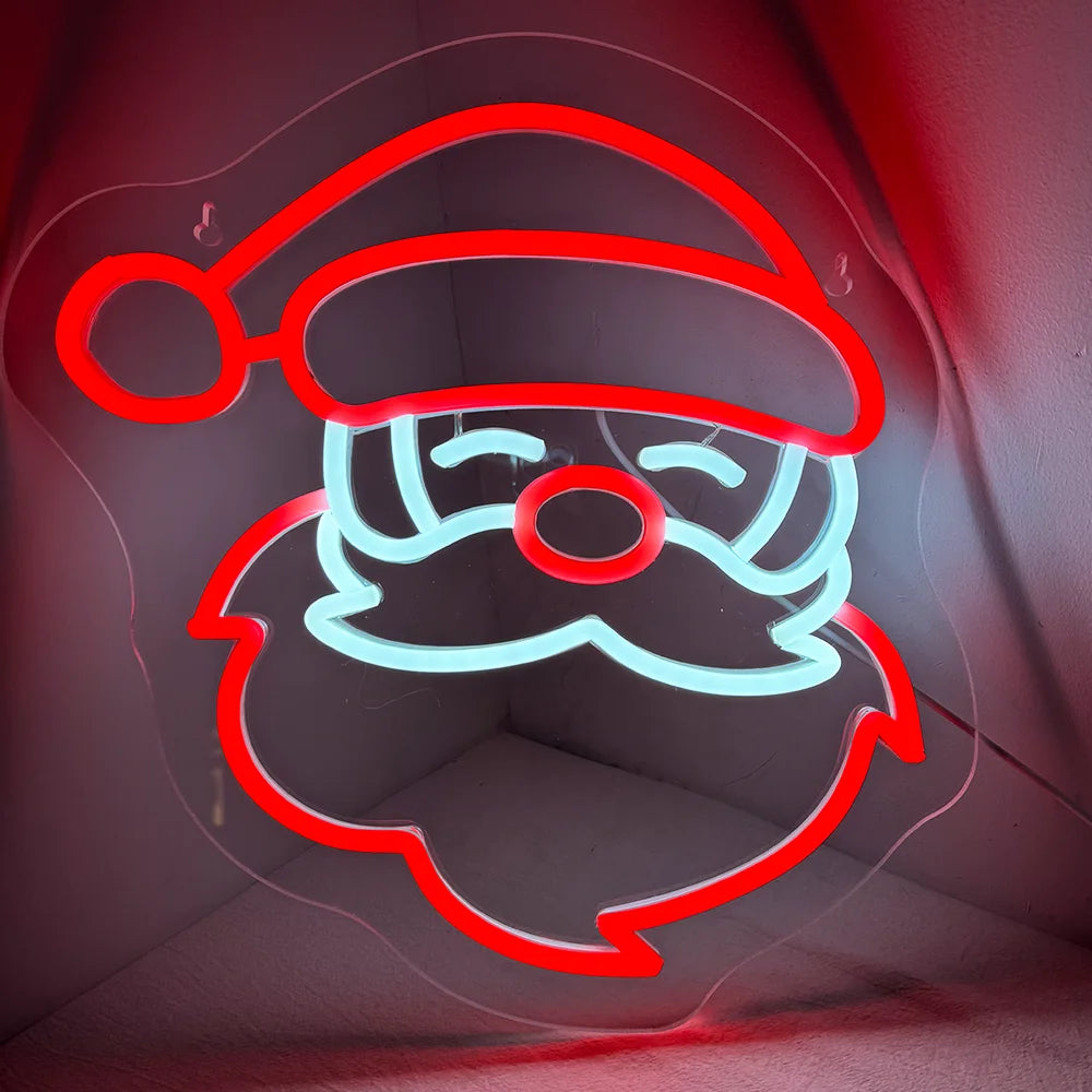 Jouluaihe – LED-neonkyltti (5 V USB)