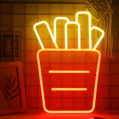 Hamburger 5V Mini USB LED Neon Sign - Budget Friendly